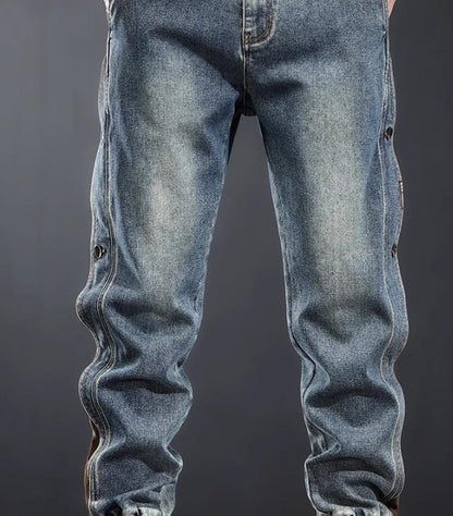 American-style Heavy New Patchwork Overalls Men