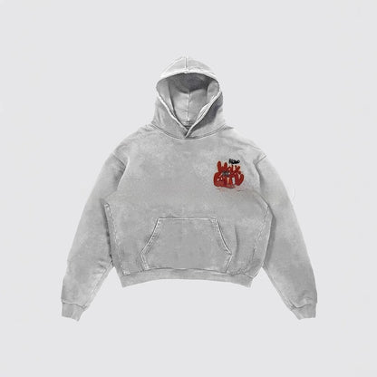 Casual Letter Print Fashion Hoodie Harajuku Vintage