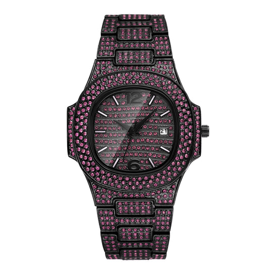 Niche Hip Hop Color Diamond Full Diamond Men's Watch