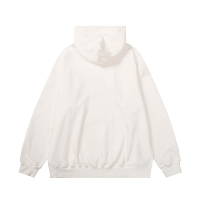 Men's Creative Printing Fleece Hooded Sweatshirt